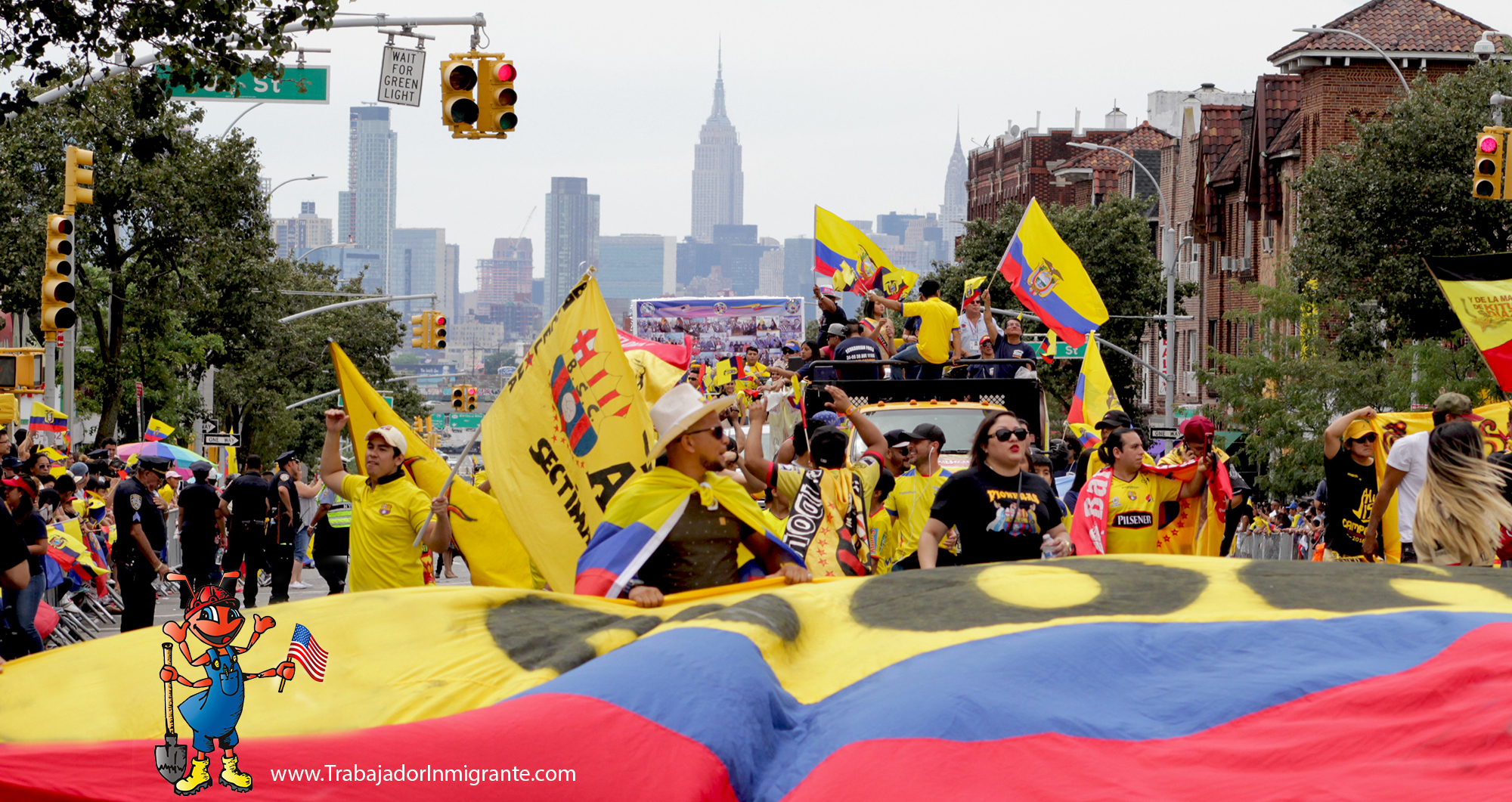 La comunidad ecuatoriana en Nueva York, que supera las 400 000 personas, celebra el 10 de agosto reafirmando su identidad desde la diáspora. Foto de trabajadorimigrante.com