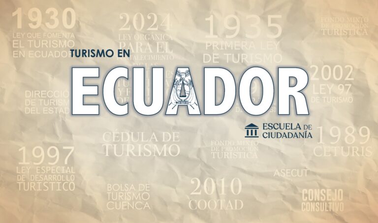 El turismo en Ecuador se ha construido sobre casi un siglo de leyes, decretos y planes. Conocer este marco legal es entender cómo el país ha buscado consolidar al turismo como política de Estado y motor de desarrollo sostenible.