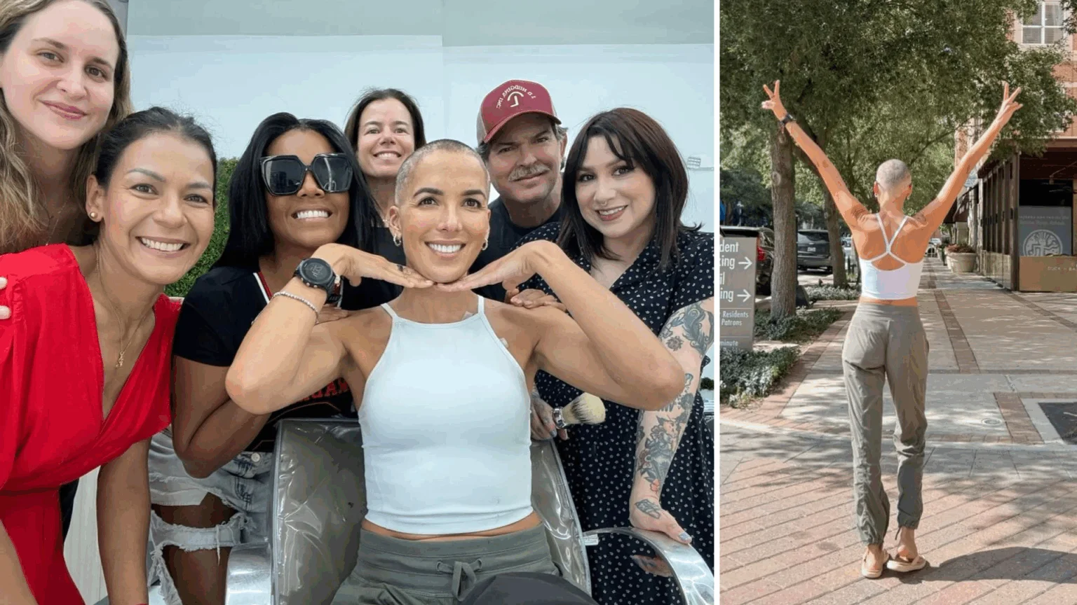 María Teresa “La Flaca” Guerrero, junto a sus amigos durante su proceso de recuperación. Su fortaleza y optimismo se han convertido en un símbolo de resiliencia y autenticidad frente a las pruebas de la vida.