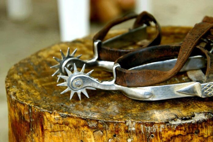 Símbolo de tradición y carácter, las espuelas acompañan al jinete en faenas y celebraciones ecuestres. Foto: cortesía de Manuel Avilés