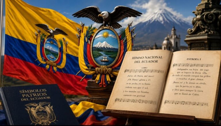 Los símbolos patrios del Ecuador —bandera, escudo e himno nacional— representan la historia, la soberanía y la identidad de una nación que trasciende cualquier resultado deportivo.