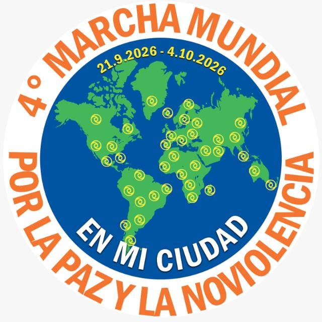 "En mi ciudad" es el lema de la Cuarta Marcha Mundial por la Paz y la No Violencia, una invitación a construir la paz desde las acciones cotidianas de cada ciudadano.